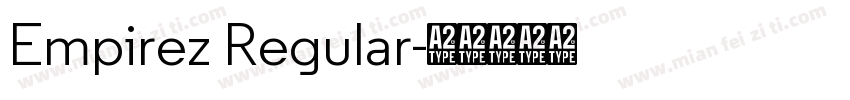 Empirez Regular字体转换